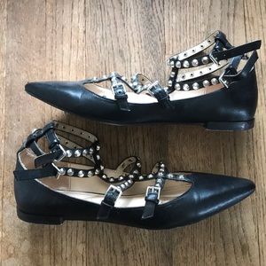 Zara studded flats